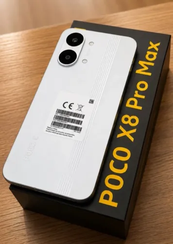 Celular Xiaomi Poco X8 Pro Max 5G NFC 512GB 12GB Branco -- Loja Fica com Garantia 