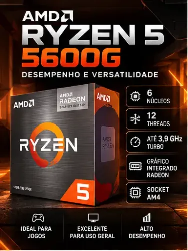 ? Ryzen 5 5600G 6 Núcleos / 12 Threads - Usado
