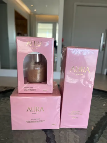 Kit body splash e manteiga Aurora Shine