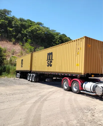 Rodotrem 30 metros deslizante porta Container