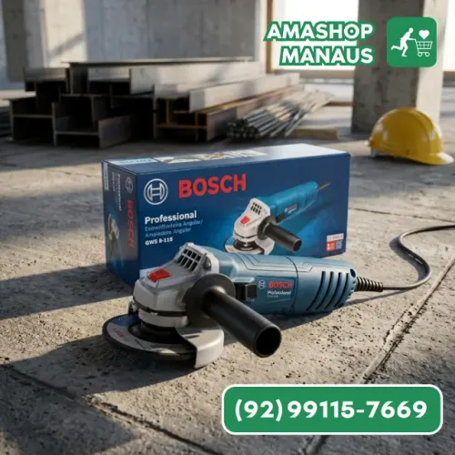 Esmerilhadeira Angular Bosch GWS 850W 4.1/2" Professional