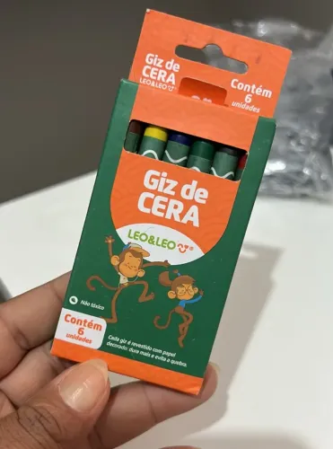 Giz De Cera 6 Cores - Leo&leo