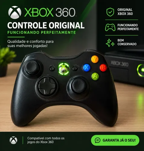 * Controle Original Xbox 360 - Excelente Estado
