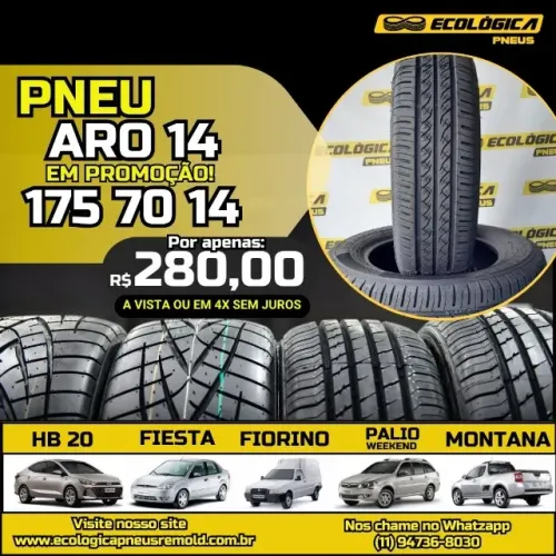 Pneu Remold 175 70 14/185 65 14/ 185 70 14 "APENAS RETIRADA"