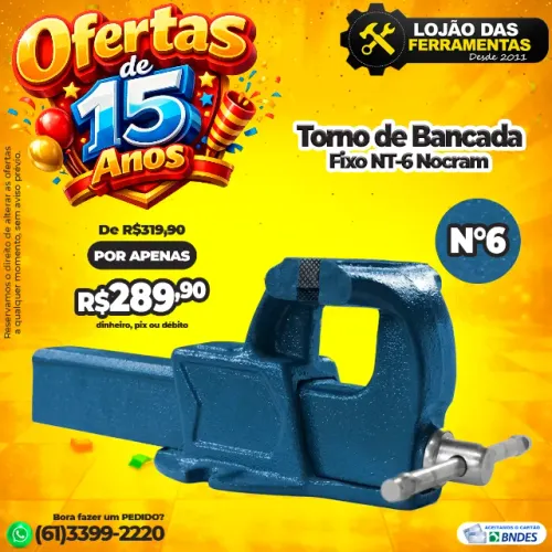 Morsa Torno de Bancada Numero 6 Nocram