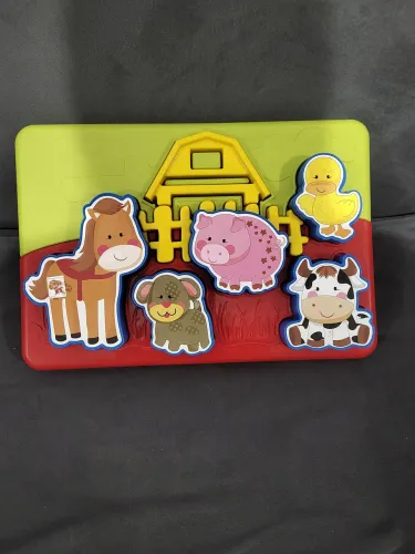 Brinquedo quebra cabeça infantil calesita