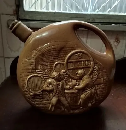 Garrafa - antiga - cerâmica - São Joaquim - Antiguidade - vintage - decoração