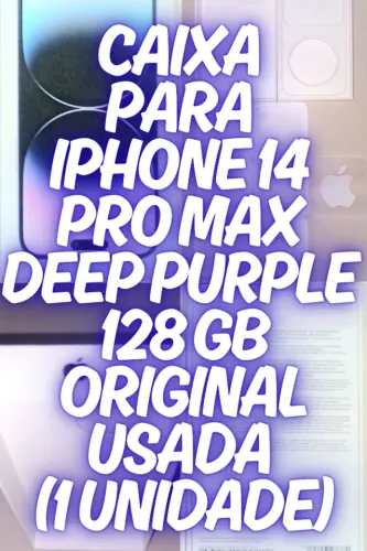 Caixa para iPhone 14 Pro Max Original Usada