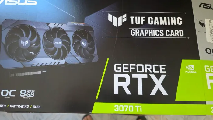 RTX 3070 ti 8gb asus tuf gaming - com defeito
