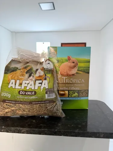 Doação de Ração e Feno para coelhos