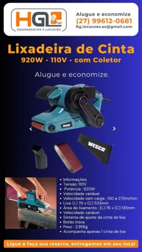 Lixeira de cinta de lixa