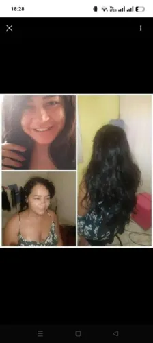 Cabelo aplicação