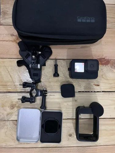 Kit criador de conteúdo GoPro Hero 10 Black + Mídia Mod (Microfone) 