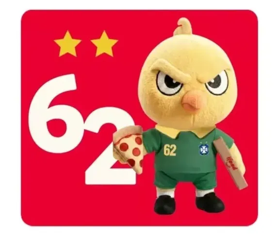 1 Unidade Pelúcia Canarinho Ifood 1958 ou 1962 Lacrado Novo