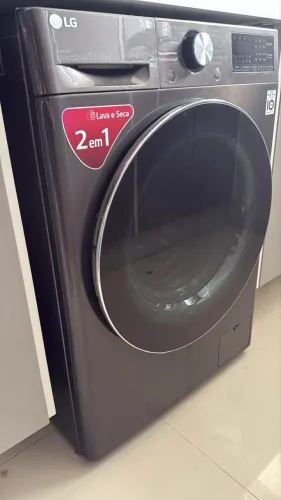 Lava e Seca LG 13kg Inverter Smart CV9013EC4 - Inox - Excelente Estado