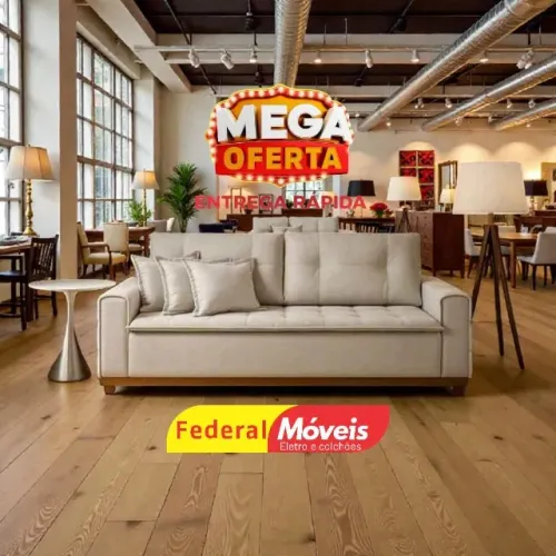 Sofá off white 2,00m Linho MEGA OFERTA