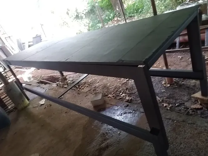 Bancada Industrial Reforçada - Estrutura de Ferro | 3,47m 