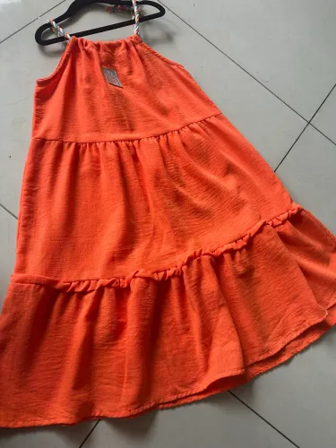 Vestido Malagah Laranja TAM 12 anos