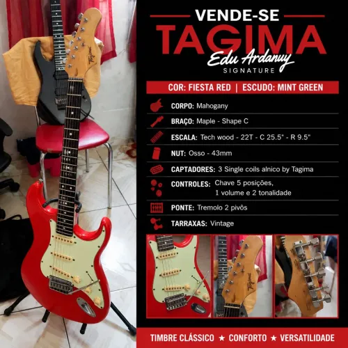 Guitarra Tagima Eduardo Ardanuy Pro 3 + Bag de luxo