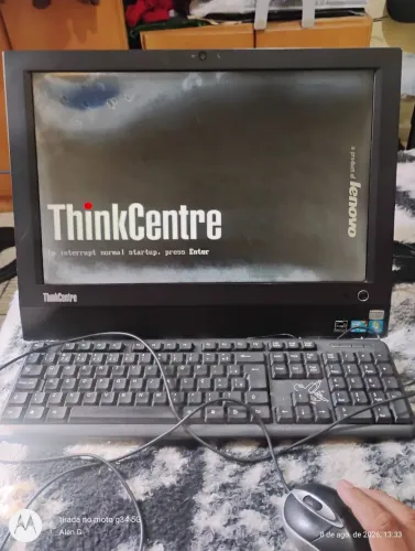 PC ALL in one Lenovo Thinkcentre funcionando ( mas ler o anúncio ) 
