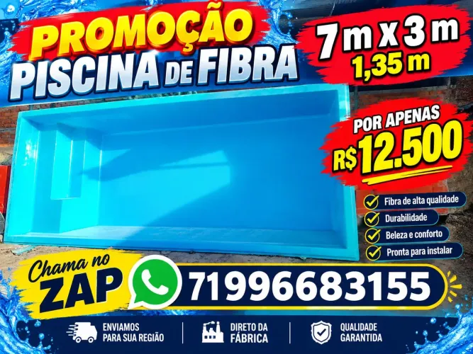 Piscina de fibra de vidro direto da fábrica