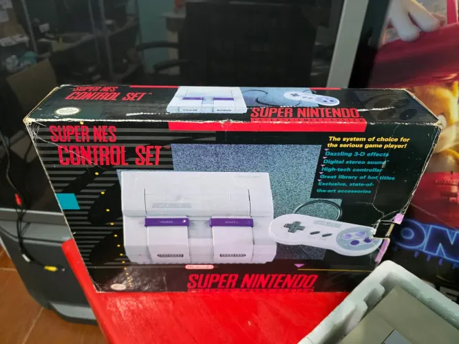 Super Nintendo na caixa ler descrição
