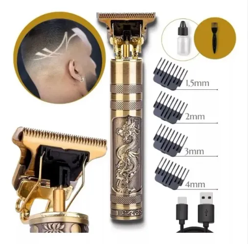 5 Máquinas recarregáveis, para acabamento/corte de cabelos/barba (Novas, nas embalagens)