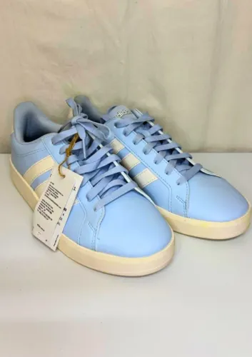 Tênis Adidas Grand Court Base 3.0 Feminino Azul Claro