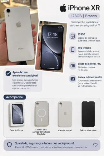 Iphone XR - 128gb Branco