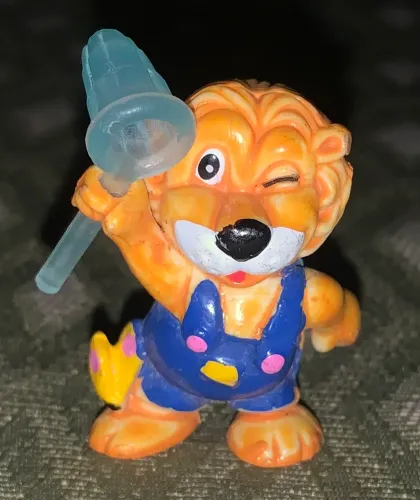 Figura Kinder Ovo Leão Caça Borboletas 1993 raro vintage 