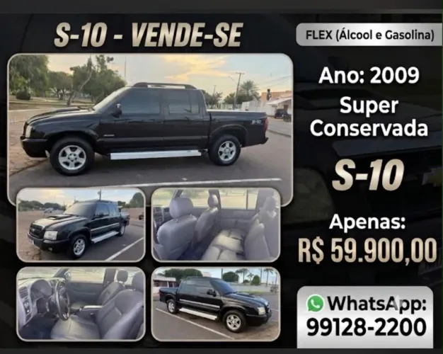 Chevrolet S10 P-up Advant. 2.4/2.4 MPFI F.power CD 2009