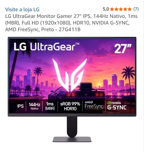 Monitor utragear 27 polegadas