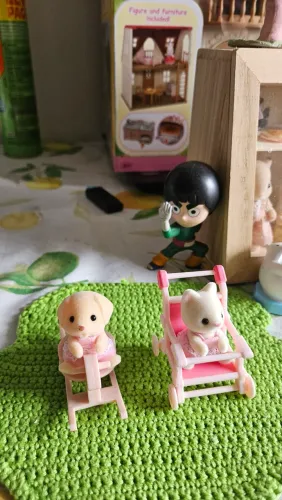 Labrador e gatinha seda Sylvanian families