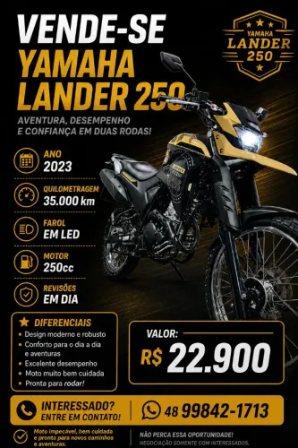 Yamaha Lander 250 ano 23