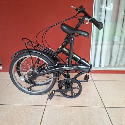 Bicicleta Durban Dobrável Aro 20 Eco+ 6 marchas. Quadro de aço e pedais ABS
