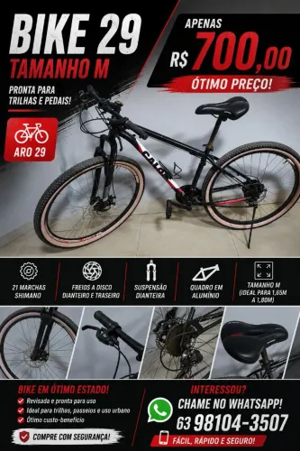 Bike Caloi Aro 29 Tamanho M