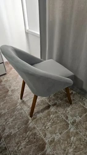 Poltrona decoração quarto cinza