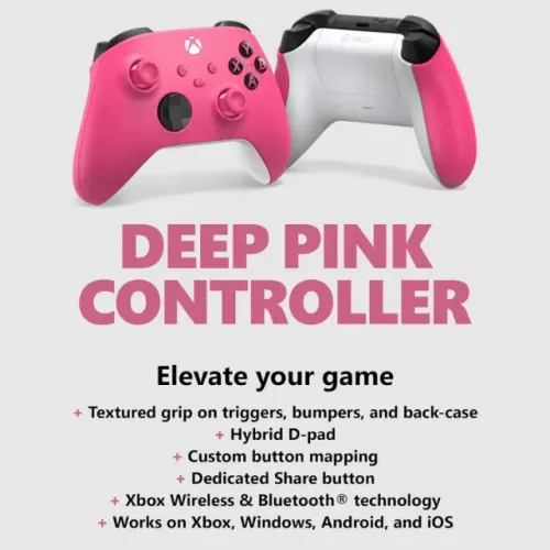 Controle Xbox Series Rosa Deep Pink
