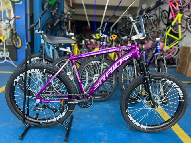 Bicicleta Raio aro 24, freio a disco hidráulico Mt-200 Shimano traseiro