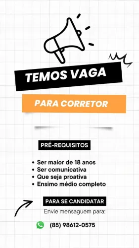 VAGA DE EMPREGO SEM EXPERIENCIA