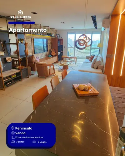 PENÍNSULA APARTAMENTO DE ALTO PADRÃO COM VISTA NASCENTE 3 SUÌTES