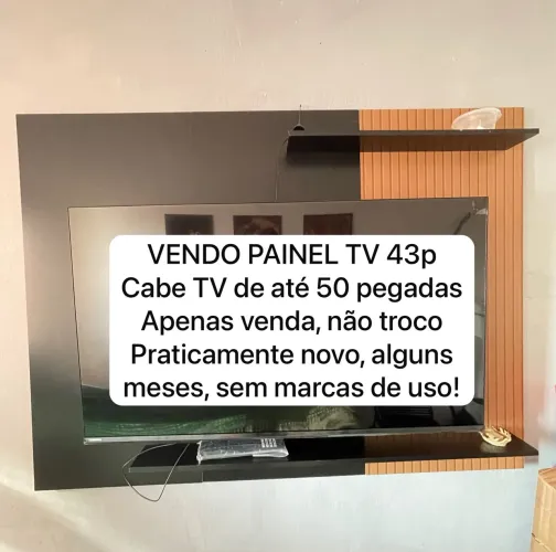Vendo painel de TV 43p sem marcas de uso