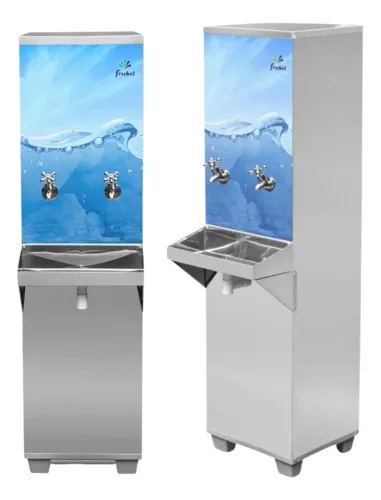 Bebedouro de água Frisbel 25 litros coluna 25L aço inoxidável