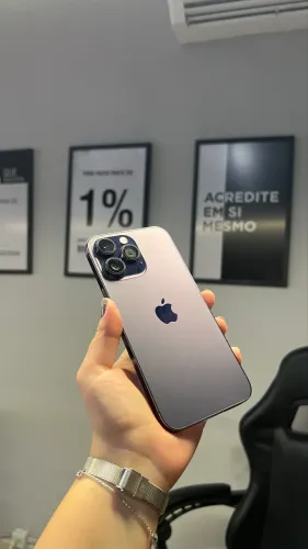 iPhone 14 Pro Max 256GB roxo em perfeito estado