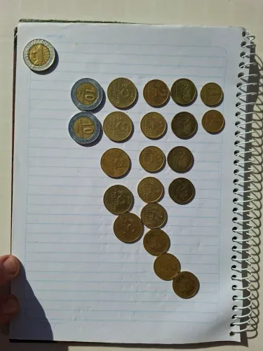 Moedas do Uruguai Lote