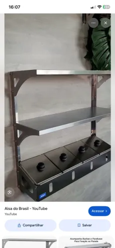 Condimentadora / prateleira