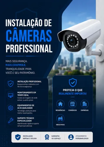 Instalação de Cameras CFTV / WIFI