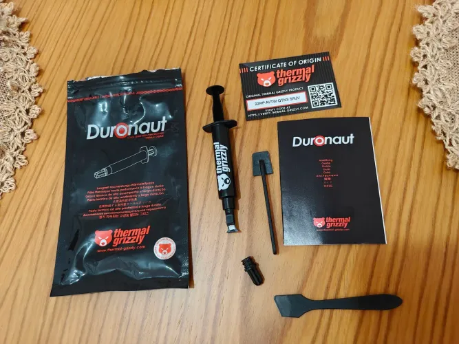 Pasta térmica duronaut thermal grizzly 12w m/k 6g