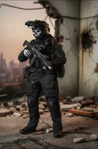 FIGURA DE AÇÃO ARTICULADA 30cm 1/6 COMPLETA GOST SIMON (CALL OF DUTY) 