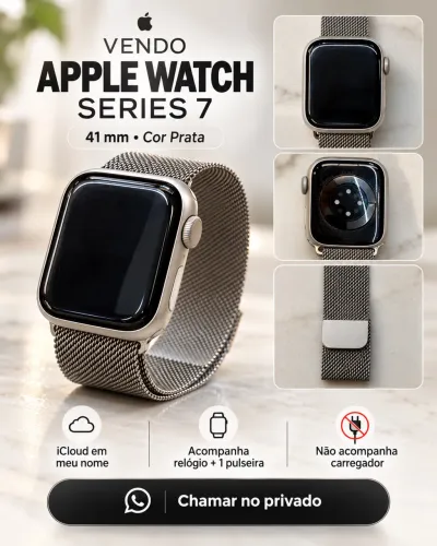 ? VENDO APPLE WATCH SERIES 7 - 41 MM - PRATA